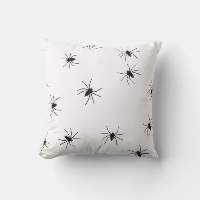 Coussin Araignées drôles décoratives effrayantes Halloween (Recto)