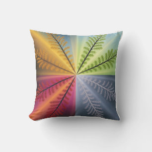 Coussin Arbre Abstrait des Quatre Saisons