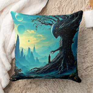 Coussin Arbre cosmique de vie Imaginaire