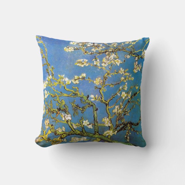 Coussin Arbre d'amande de floraison par Van Gogh (Recto)