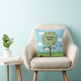 Coussin Arbre de célébration personnalisée pour enfants