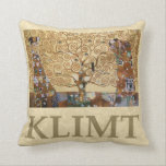 Coussin Arbre de Gustav Klimt de la vie<br><div class="desc">Arbre de Gustav Klimt de la vie</div>