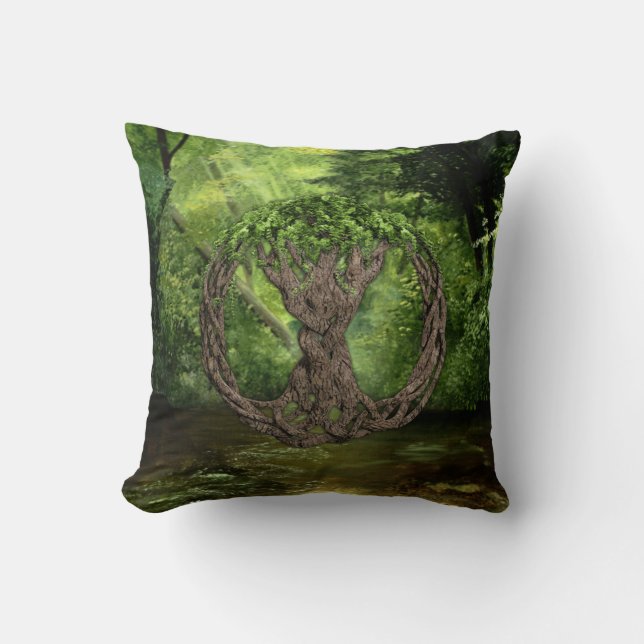 Coussin Arbre de la vie celtique (Recto)