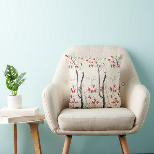 Coussin Arbre de Magnolia par Kobayashi Kokei, Nature Vint