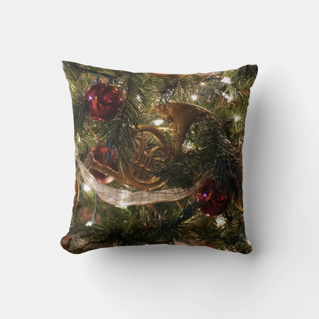 Coussin Arbre de Noël décoré (Recto)