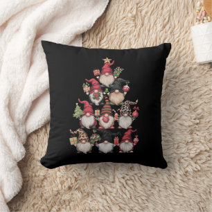 Coussin Arbre de Noël des lutins drôle de vacances de Noël