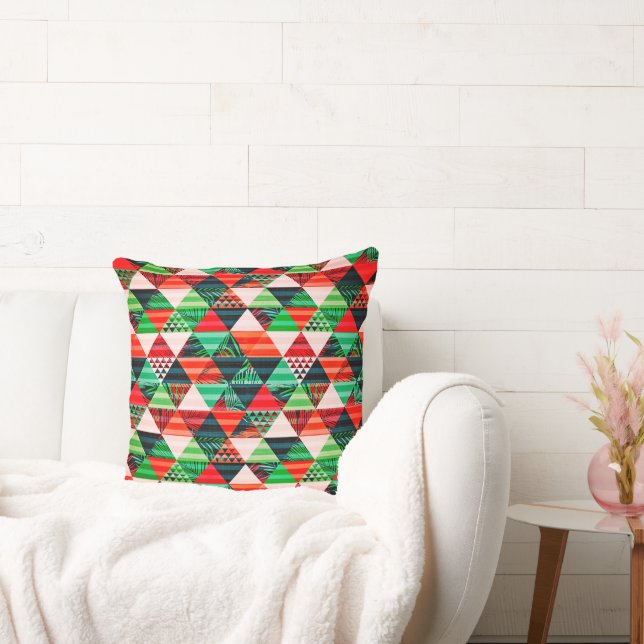 Coussin Arbre de Noël design plein de couleurs lancer orei (Canapé)