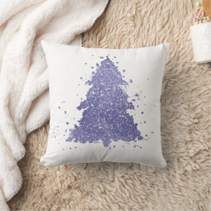 Coussin Arbre de Noël élégant   Charming Lavender Purple