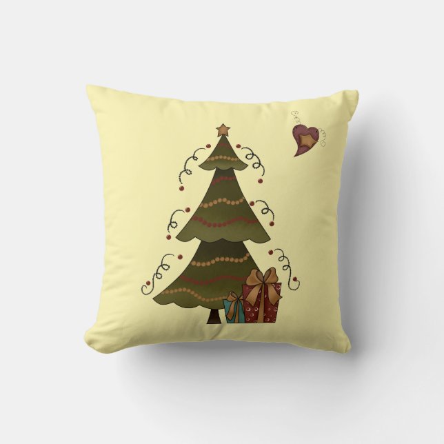 Coussin Arbre de Noël fantaisiste  (Recto)