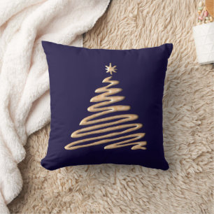 Coussin Arbre de Noël Gold
