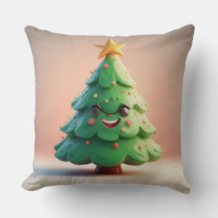 Coussin Arbre de Noël magnifiquement décoré