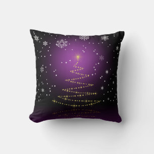 Coussin Arbre de Noël moderne et brillant