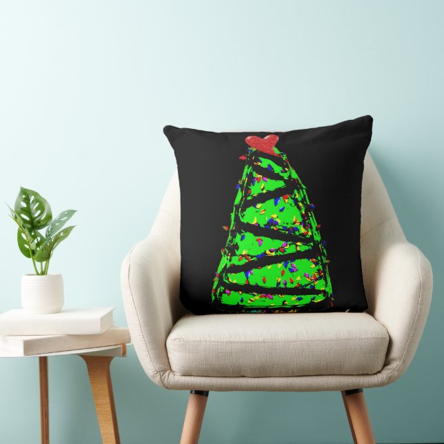 Coussin Arbre de Noël punk (Chaise)