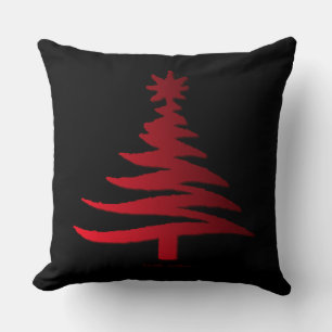 Coussin Arbre de Noël Rouge