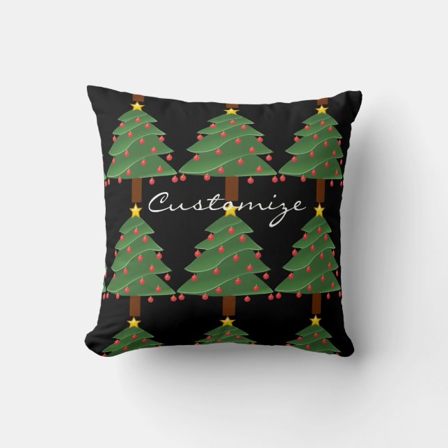 Coussin Arbre de Noël Thunder_Cove (Recto)