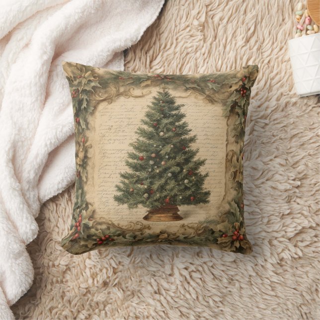 Coussin Arbre de Noël Vintage (Couverture)