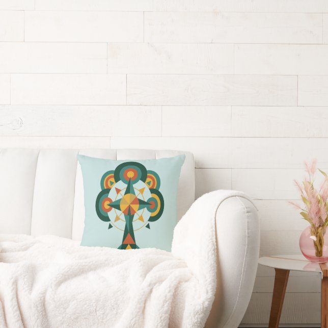 Coussin Arbre de Vie Boho Mandala Art (Canapé)