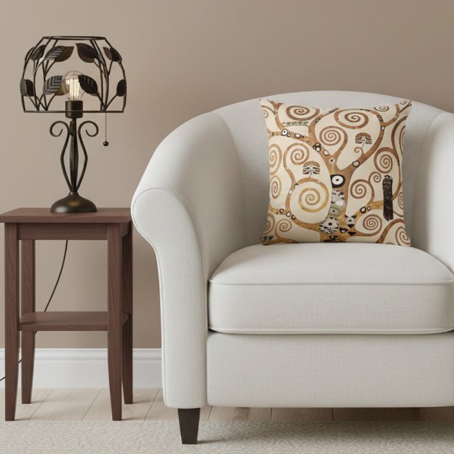 Coussin Arbre de vie de Gustav Klimt (Créateur téléchargé)