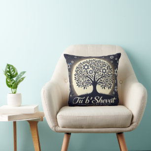 Coussin Arbre de Vie de Tu B'Shevat - Un Symbole Éternel