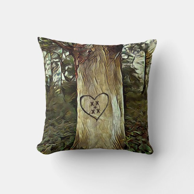 Coussin Arbre des amoureux (Recto)