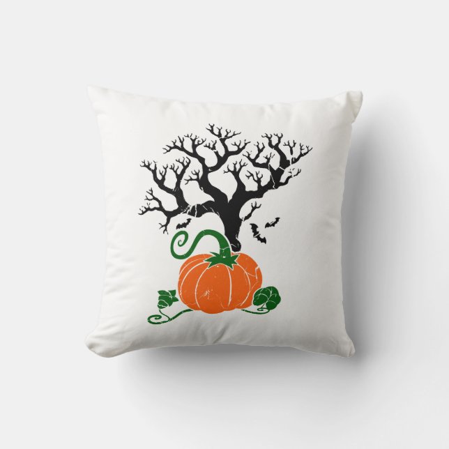 Coussin arbre d'Halloween Chemises d'automne Sweatshirt d' (Recto)