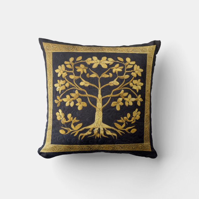 Coussin Arbre d'or de la marine russe antique de LIfe par  (Recto)