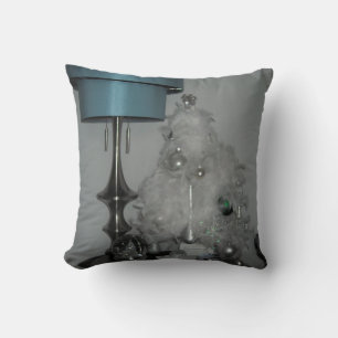 Coussin Arbre élégant à plumes blanches