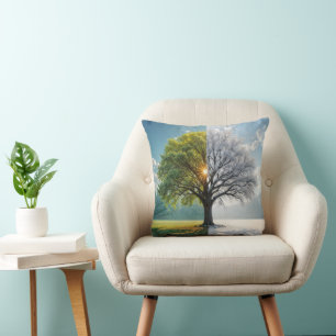 Coussin Arbre En Chêne En Double Saison