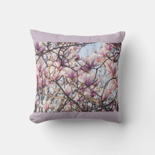 Coussin Arbre en fleurs de Magnolia