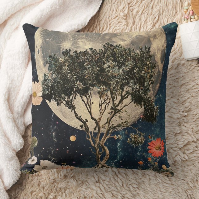 Coussin Arbre et fleurs de la lune (Couverture)
