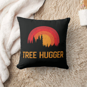 Coussin Arbre Hugger Retro Distress Nature Lover