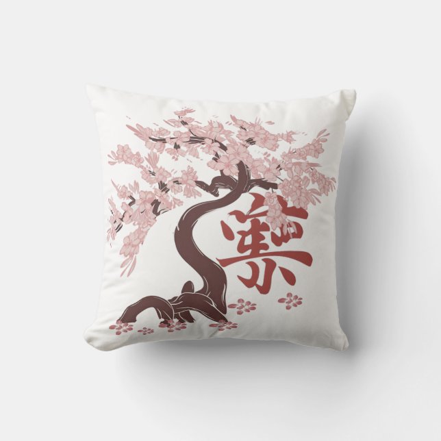 Coussin arbre japonais (Recto)