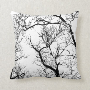 Coussin arbre noir extérieur ou d'intérieur d'abrégé s