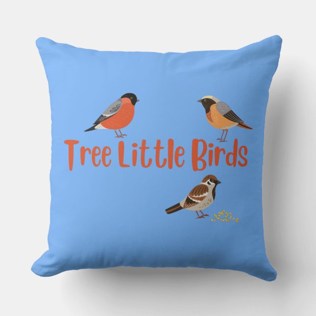 Coussin Arbre Petits Oiseaux (Recto)
