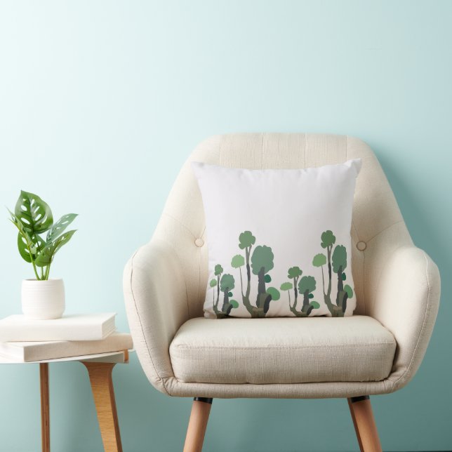 Coussin Arbre vert (Chaise)