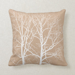 Coussin Arbres blancs rustiques