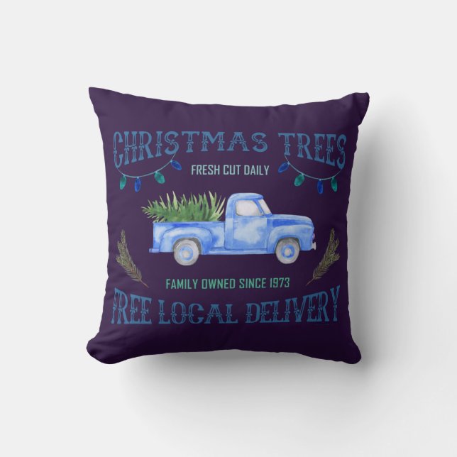 COUSSIN ARBRES DE NOËL (Recto)