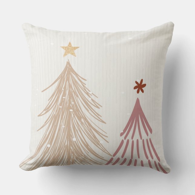 Coussin Arbres de Noël (Recto)