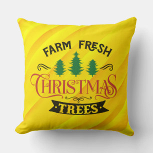 Coussin Arbres de Noël frais de ferme Design-54394