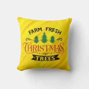 Coussin Arbres de Noël frais de ferme Design-54394