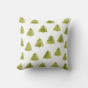 Coussin Arbres de Noël verts