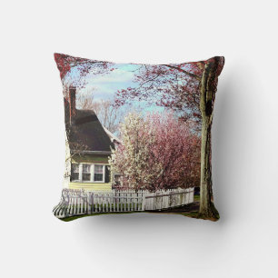 Coussin Arbres en fleurs au printemps