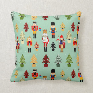 Coussin Arbres et casse-noix de Noël lunatiques