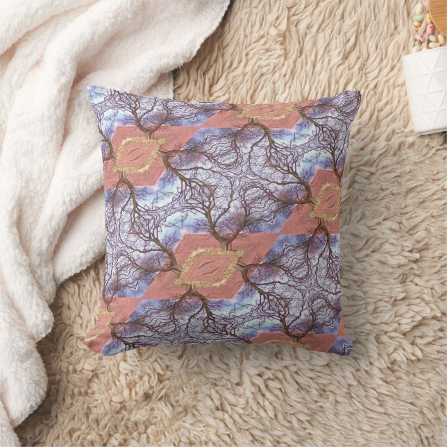 COUSSIN ARBRES ET CHAMPS MOTIF (Couverture)