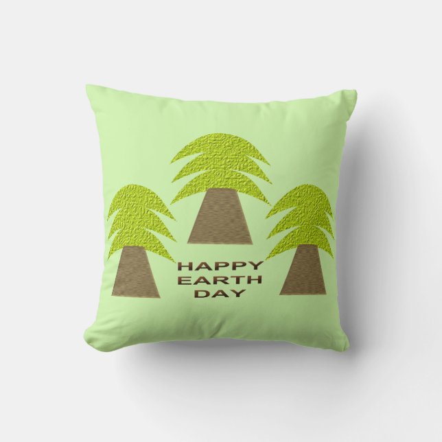 Coussin Arbres jours des terres (Recto)