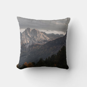 COUSSIN ARBRES SUR LES MONTAGNES SOUS LE CIEL GRIS