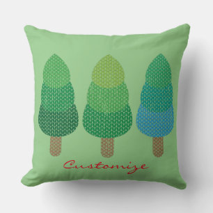 Coussin Arbres verts boisés Thunder_Cove