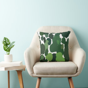 Coussin Arbres verts Motif de forêt tropicale tropicale mo