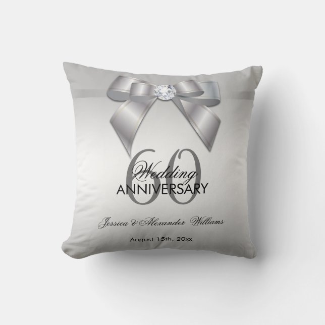 Coussin Arc de gemme et anniversaire de mariage snob de (Recto)