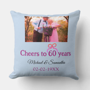 Coussin Arc d'or pour les 60 ans de mariage